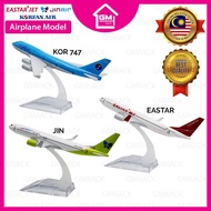 [GMRACK] MODEL KAPAL TERBANG/AIRCRAFT MODEL AIRPLANE MODEL - KOREAN AIR / EASTAR JET / JIN AIR