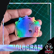 ReZero Rem Peeker Anime Hologram Sticker