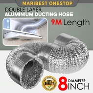 8" X 9M ALUMINIUM DUCTING HOSE