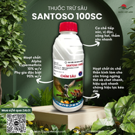 Thuốc trừ sâu SANTOSO 100SC CHIM SÂU (chai 1 LÍT) - Alfa Cypermethrin 100g/l Trừ bọ trĩ côn trùng ru