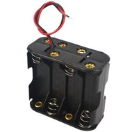 12 Volt 12V Battery Clip Slot Storage Holder Box Case 8 AA Batteries