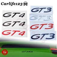 Porsche GT3 GT4 Logo RS Letter Sticker Rear Trunk Tailgate Emblem Badge