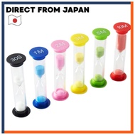 Hourglass Timer 6-Piece Set 30s 1min 2min 3min 5min 10min Colorful Stylish Time Measurement