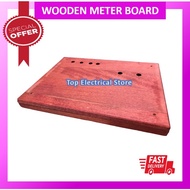 TNB METER BOARD WOOD 9" X 12" SINGLE PHASE KAYU METER PAPAN TNB