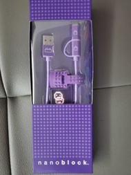 全新 nanoblock type-c + micro usb 充電數據線