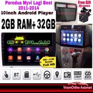 ANDROID PLAYER WITH PERODUA MYVI LAGI BEST  2011-2014 PLAYER CASING , PLUG AND PLAY SOCKET , CAMERA COMPLETE SET T3L IPS