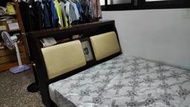 中古 5尺雙人床 床頭 床底 床墊 5X6.2尺 床墊 不拆賣 自運 台北市松山捷運站附近