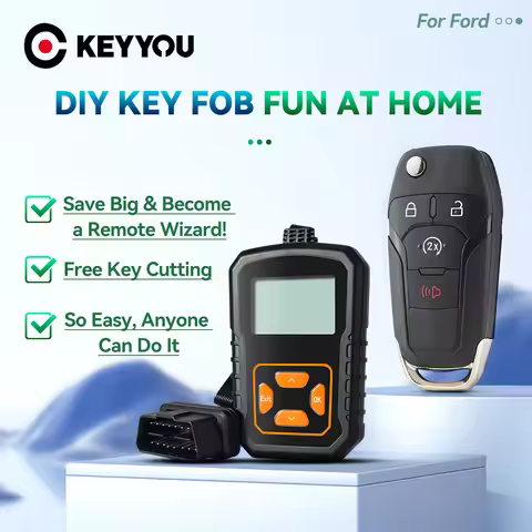 KEYYOU OBD Key Programmer With 902Mhz Remote Car Key N5F-A08TDA For Ford F-150 F-250 F-350 Ranger