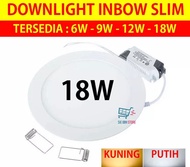 Downlight led panel inbow 18 watt 18w / lampu led plafon tanam 18 watt