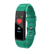 ✻○ Fitness Band 115Plus Health Bracelet Heart Rate Blood Pressure Smart Band Fitness Tracker Smartband Wristband for Men Women Kids
