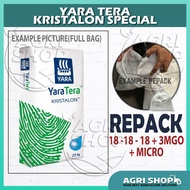 (REPACK) Agrishop Yara Tera Kristalon Special 18-18-18+3MgO+Micro 500G NPK Fertilizer Foliar Baja Ai