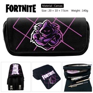 ▦Game FORTNITE 3D Color Exquisite Cartoon Canvas Student Stationery Pencil Case Gifts