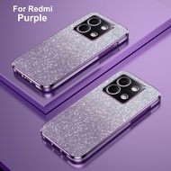 For Xiaomi Redmi Note 13Pro Plus 13 Pro 13 13C Redmi Note12Pro Plus 12S 12 Pro 5G Redmi Note 12 5G Case Luxury Plating Gradient Glitter Shockproof Phone Cover