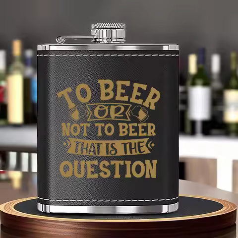 7oz Portable Hip Flask Flagon Stainless Steel Hip Flask Pocket Hip Flask Leather for Alcohol Whiskey