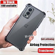 For OnePlus Nord 2 5G DN2101 DN2103 Slim Translucent Soft Silicone Jelly Case with Four Reinforced C