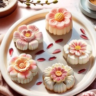 Pastry Silicone Mold Snowskin Mooncake Wagashi Mung Bean Cake Jelly Pudding Mold