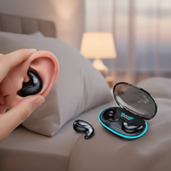 New X55 Bluetooth Earbuds with Ear Hooks, Bass, Noise Cancelling, and HiFi Stereo for Sleeping