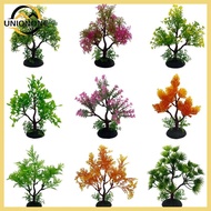 ONE Aquarium  Plastic Artificial Small Trees Realistic Water  Ornaments Fish for Tank Decorations 6 