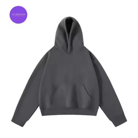 ACOMOSON Top Quality Boxy Hoodie EU US Size Luxury Casual Wear Vintage Oversize Cleanfit Daily Worko