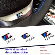 M Logo Car Steering Wheel Hub Caps Center Emblem Badge Sticker DIY For All BMW E46 E39 E38 E90 E60 E