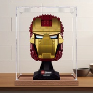 [Transparent Display Box] Suitable for Lego 76165 Iron Man Helmet Acrylic Display Box Transparent Bo