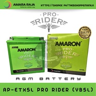 【Hot Sale】Amaron MCB X5L (AGM) Pro Rider (YB5L/GM5Z-3B) MF Motorycle Battery