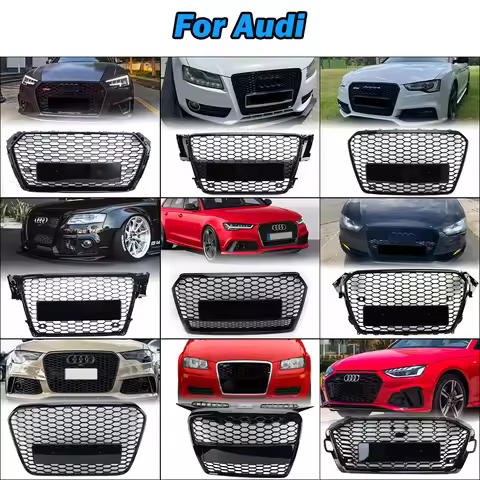 Front Bumper Centre Grille for Audi A4 Avant S4 S-line B9/A5/RS5 Style/ RS4 A4 B8/A7 S7 / A4 B8 PA /