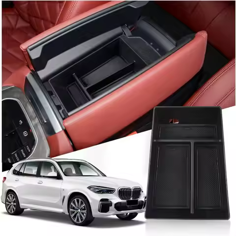 Fit X5/X6/X7 Center Console Organizer 2020-2025 BMW X5/X6/X7 Accessories Middle Console Organizer X5