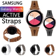 For Samsung Galaxy Watch 4 classic Active 2 40mm 44mm Leather Strap Gear S3 S2 Sport watch band Galaxy Watch 46mm 42mm straps