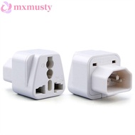 MXMUSTY Plug Adapter 10A Black White UPS Plug C14 Male C13 Female 250V Conversion Plug