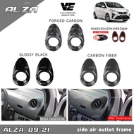 Vemart Perodua alza old 2013-2021 car air outlet frame cover garnish accessories