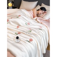 [in stock] Summer Washed Ice Silk Summer Quilt Four-Piece Set Air-Conditioning Summer Cooling Duvet 