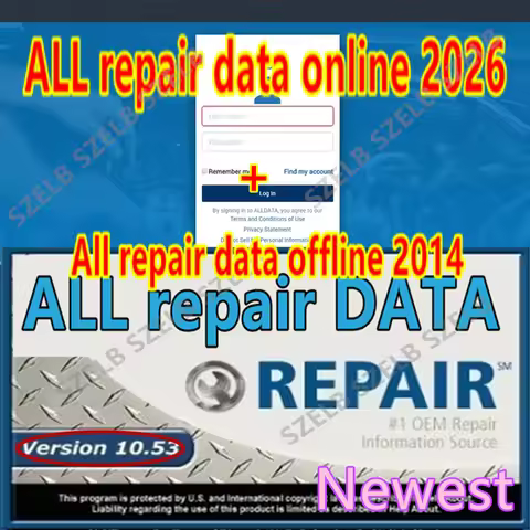 Newest 2026 All repair data Online Account+ Auto Repair Aldata 10.53 offline software all repair dat