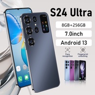 S24 Ultra 3G/4G Smartphone 7.0 HD Full Screen Memory 8GB RAM+256GB ROM Camera 48MP+72MP Android 13