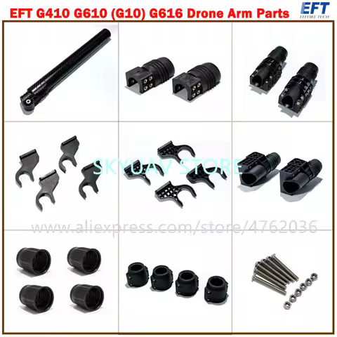 EFT G410 G610 G616 Frame Agricultural Drone Frame Body Arm Parts Clip Screw Carbon Tube Arm 290mm 35