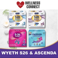 WYETH S26 GOLD PROGRESS /PROMISE 1.65kg REFILL (STAGE 3 & 4) & ASCENDA 1.8kg