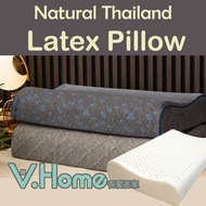 Natural Thailand Latex Pillow Cervical Pillow Neck Pillow with Tencel Pillowcover
