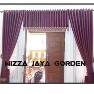 Gorden poni blackout imfort model full asesoris terbaru modern bahan tebal bagus mewah dan halus