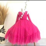Dress tutu Queensha |BISA CUSTOM SIZE - BISA COD|Baju gaun anak perempuan| Dress pesta anak| baju pe