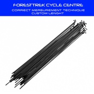 Customize Length Black 14G J Bend Stainless Steel Pro Racing Spoke Made In Taiwan + Nipple - Maximum