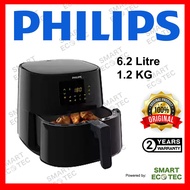 Philips Digital Air Fryer 6.2L 1.2Kg Black ( HD9270 ) 100% Original New Set