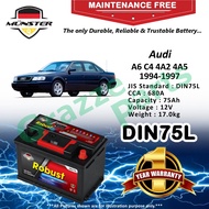 Münster Robust MF CMF DIN75 | DIN75L | 57539 (75AH) Car Battery Bateri Kereta for Audi A6 C4 4A2 4A5