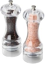Pink Himalayan Salt &amp; Mercury Pepper Mill Set Acrylic (2 Count)