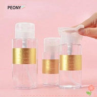 PEONIES Nail Bottle, 150/200/300ml Transparent Nail Polish Bottle, Reusable Refillable Cleaner Manicure Tools Travel