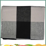 Cotton  Plaid Rugs, Check Rug,23.6Inch x35.4Inch,Checkered Outdoor Rug,Outdoor Plaid Doormat For Kit