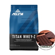 AGYM Nutrition-TITAN WHEY Protein HALAL 2kg/1kg Supplement Vitamin, Whey Protein- ADD ON Shaker/T-SH