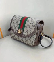 💯new GUCCI Ophidia 磁扣翻蓋郵差包 迷你