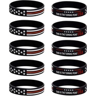 Penggambaran Gelang Charlie Kirk Turning Point Usa Flag Merch