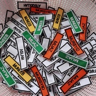 Name tag sulam......