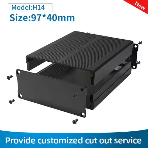 H14 97*40mm Extruded Profiles Powder Coated Experimental Equipment DIY Box Aluminium Enclosure